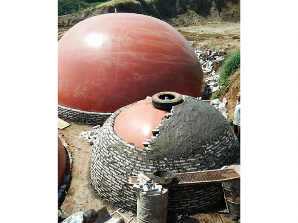 紅膜軟體沼氣池