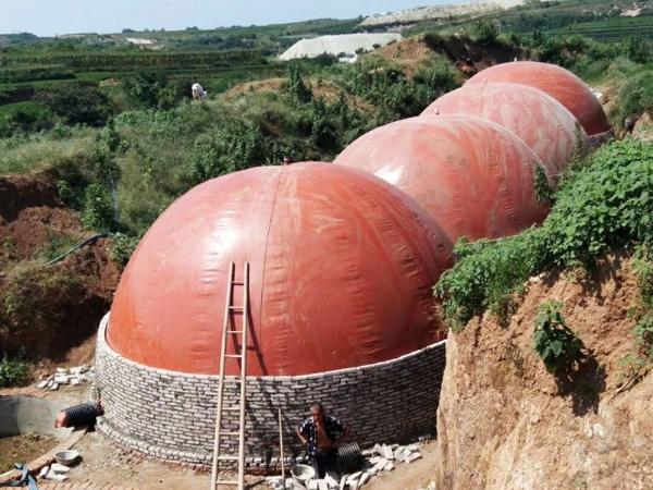 紅膜軟體沼氣池