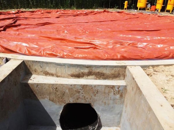 紅膜軟體沼氣池